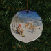 Ceramic Ornament - Tomte with Deer
